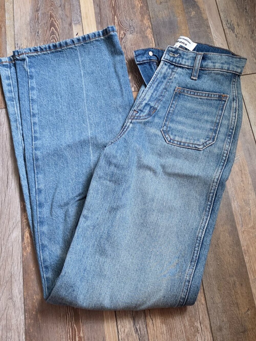 Reformation Alyssa High Rise Wide Leg Long Jeans Size 23